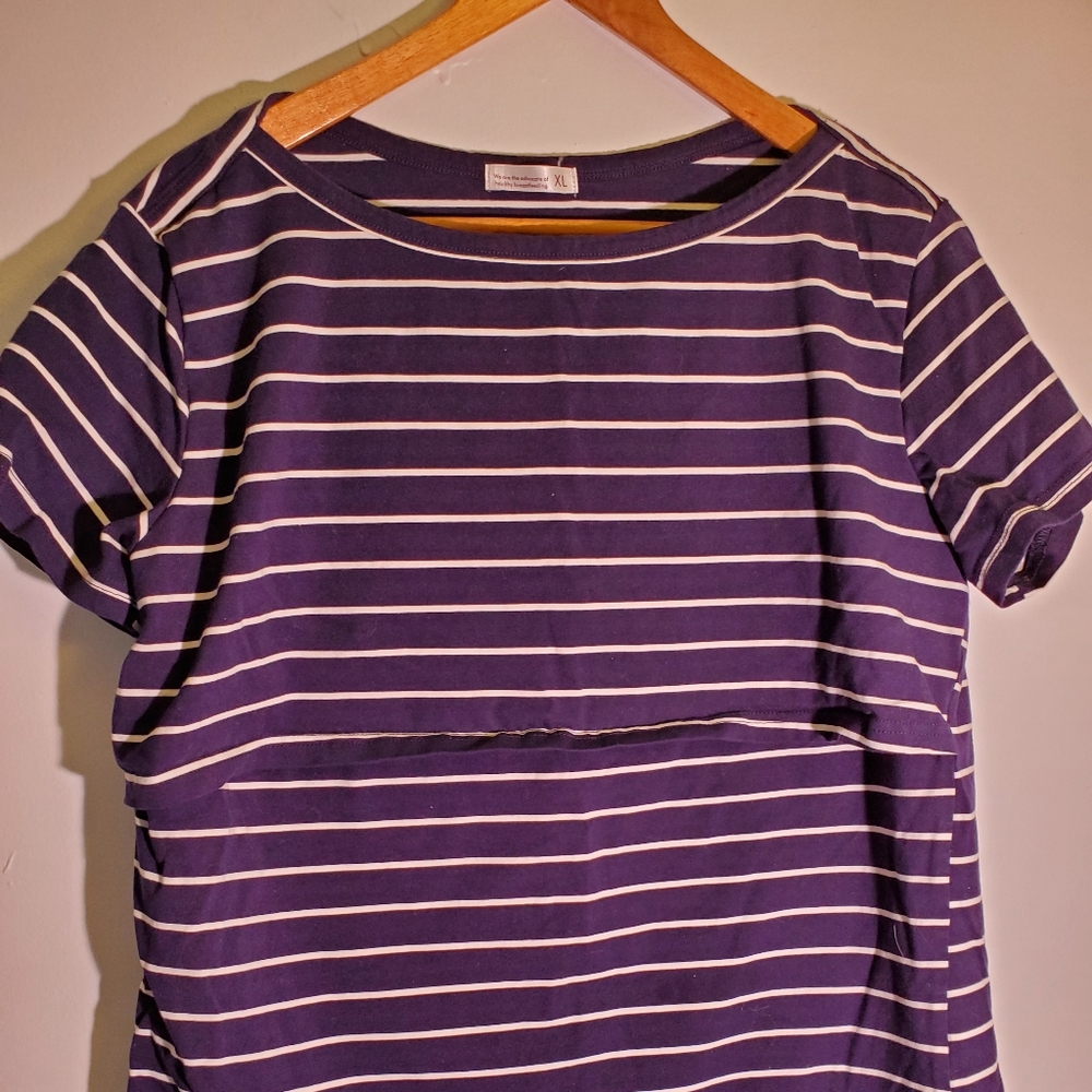 Striped Nursing Top